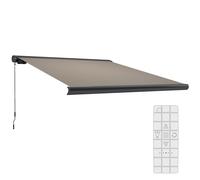 Outsunny 3 x 2.5 m Electric Awning with Remote Controller, none