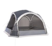 Outsunny Dome Tent for 6-8 Person, Camping Tent with 4 Zipped Mesh Doors, Removable Oxford Cloth, Lamp Hook, Portable Carry Bag, White and Grey