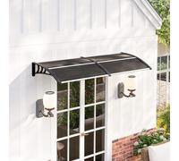 OutSunny Canopy Water-Resistant Polycarbonate, Polypropylene Black
