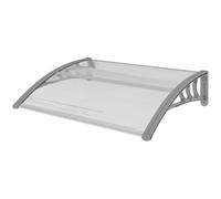 Outsunny Door Canopy Awning Outdoor Window Rain Shelter For Door 100 X 80Cm, Grey