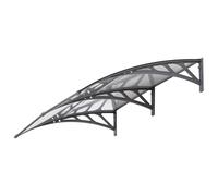 Outsunny Door Canopy Awning Outdoor Window Rain Shelter For Door 196 X 75Cm In Clear Clear