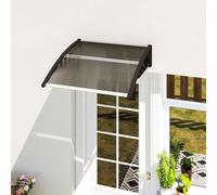 Outsunny Door Canopy Outdoor Awning Rain Shelter for Window Porch, Brown