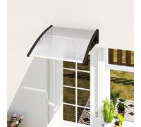 Outsunny Door Canopy Outdoor Awning Rain Shelter for Window Porch, Clear