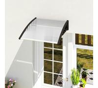 Outsunny Door Canopy Outdoor Awning Rain Shelter for Window Porch, Clear
