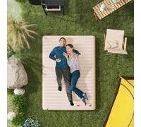 Outsunny Double Air Bed Inflatable Mattress, 195 x 140 x 10cm, White - 10H x 195L x 140Wcm