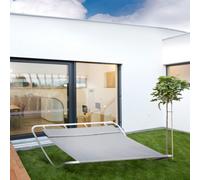 Outsunny Outdoor Double Rocking Bed Hammock-Grey