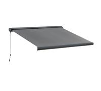 Outsunny Electric Awning - Remote Control & Durable Design for Outdoor Shade