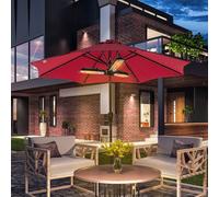 Outsunny Electric Parasol Heater Infrared Quartz 2000W Outdoor Umbrella mounted