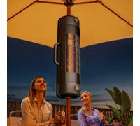 Outsunny Electric Parasol Mounted Patio Heater, Outdoor Heater, 2 Setting
