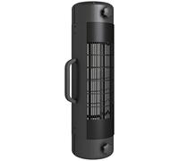 Outsunny Electric Umbrella Parasol Mounted Patio Heater for 25-70 mm Poles, 2000 W Outdoor Garden Heater with 2 Heat Setting, 6 ㎡ Coverage, Tip-Over Protection, Black