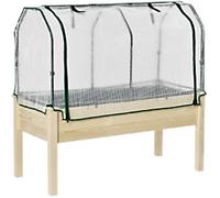 Outsunny Raised Garden Bed Planter Box with PE Cover, none