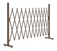 Outsunny Expanding Trellis Fence, 300 x 103.5 cm, Dark Brown