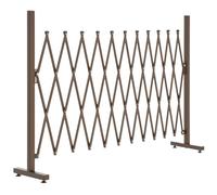 Outsunny Expanding Trellis Fence, 300 x 103.5 cm, Dark Brown