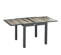 Outsunny Extendable Outdoor Dining Table, Aluminium Rectangular Patio Table