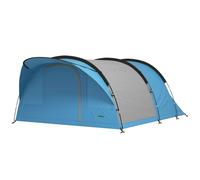 Outsunny Family Camping Tent Waterproof Tunnel Tent 4 Person Sky Blue, Blue