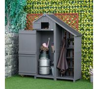 OUTSUNNY 100 x 50 x 150cm Greenhouse w/ Zipper Roll-up Door Outdoor Green in Grey | Size: 100 x 50 x 150 cm Outsunny Grey 100 x 50 x 150 cm