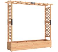 Outsunny Fir Wood 171 x 39 cm Planter and Trellis Garden Bed