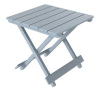 Outsunny Fir Wood Folding Coffee Table, Lightweight Small Garden Table with Slatted Top, Portable Folding Side Table for Balcony