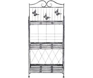 OutSunny Flower Stand 845-220 845-220 Silver 2.5 (W) x 4.4 (D) x 9.6 (H) cm