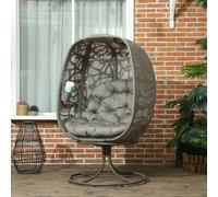 Elegant 360° Swivel Basket Seat with Padded Cushions for Comfort