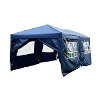 OutSunny Foldable Gazebo 2.97 x 5.91 x 2.55 m Blue