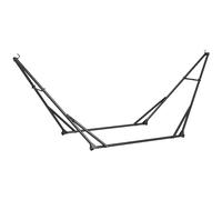 Outsunny Foldable Hammock Stand, 2 in 1 Hammock Net Stand, Hammock Chair Stand, Black