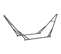 Outsunny Foldable Hammock Stand, Portable Hammock with Metal Frame, 2 in 1 Hammock Net Stand, Hammock Chair Stand with Carry Bag, Load Capacity 120kg, for Patio, Garden, Yard, Black Black