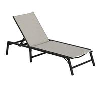 Outsunny Foldable Outdoor PE Rattan Sun Lounger, Patio Wicker Recliners Lounge Chair w/ 5-Level Adjustable Backrest, for Poolside, Garden, Mixed Grey Grey