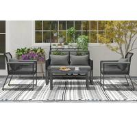 Outsunny Four-Piece Rattan-Effect Outdoor Furniture Set