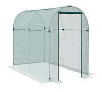 Outsunny Fruit Cage Bird Netting Heavy Duty Tent, 1.2 x 2.4 x 1.9m, Green.