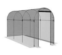 Outsunny Fruit Cage Bird Netting Heavy Duty Tent,1.2 x 3.6 x 1.9m, Black