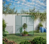 Outsunny Fruit Cage - Plant Protection Tent - 1.2 x 1.2 x 1.8m - Dark Green | TJ Hughes