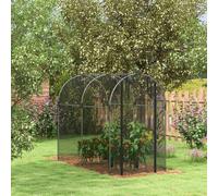 OUTSUNNY Fruit Cage, Plant Protection Tent, 1.2 x 2.4 x 1.9m, Black Outsunny Black