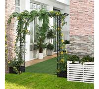 Outsunny Garden Arch Arbor For Decorative Climbing Plants Lawn Garden