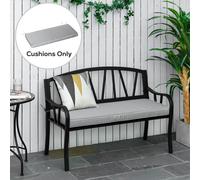 Outsunny Garden Bench Cushion 2 Seater Seat Pad Indoor& Outdoor Use