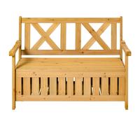Outsunny Garden Bench - Yellow | TJ Hughes