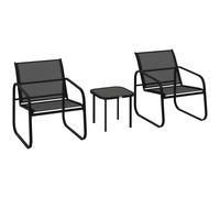 Alfresco Garden Bistro Set, Metal Garden Furniture Set with Mesh Chairs, none