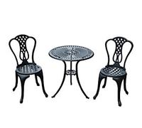 Outsunny Garden Bistro Set Black 01-0731