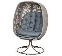 OutSunny Garden Chair Steel, PL (Polyester) 890 x 920 x 1,450 mm Grey Outdoor
