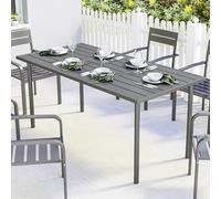 Outsunny Garden Dining Table for 6 Person, 165 x 80 cm - 1 - 165 x 80 x 74 cm - 80