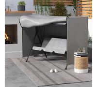 Outsunny Patio Swing Chair Cover 3 Seater 205 x 124 x 164cm Deep Light Grey | 600D Oxford, Heavy Duty, Outdoor Garden Furniture, Rain Protection Protector, Anti-UV