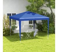 Outsunny Garden Gazebo Marquee Party Tent Wedding Canopy Patio Blue 2.7 x 2.7m