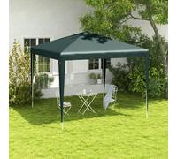 Outsunny Garden Gazebo Marquee Party Tent Wedding Canopy Patio Green 2.7 x 2.7m