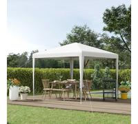 Outsunny 2.7m x 2.7m Garden Gazebo Marquee Party Tent - White, White