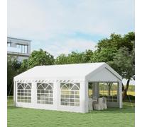 Garden Event Marquee Steel White 6 x 4m