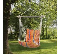OUTSUNNY Garden Hammock Cushioned Chair Patio Swing Seat for Outdoor Porch Yard Deck in Orange Outsunny Orange