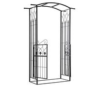 Outsunny Garden Outdoor Entrance Arch with Door 131L x 49W x 200Hcm