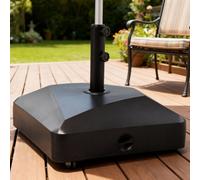 Outsunny Garden Parasol Base 43Kg Water Or 60Kg Sand Filled With Wheels