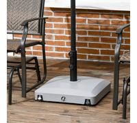 Outsunny Water or Sand Filled Outdoor Market Umbrella Base Stand