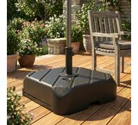 Outsunny Garden Parasol Base with Wheels, Parasol Stand for 38/48 mm Pole - 59.5 x 59.5 x 77 cm - 1 - Garden Parasol Base